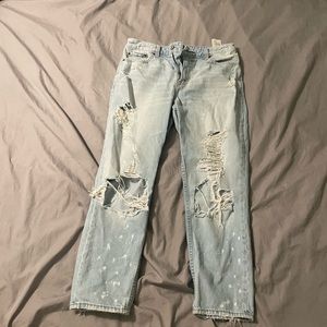 Abercombie & Fitch Baggy Ripped Jeans